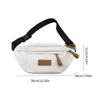 Bolso bandolera de nailon elegante y versátil con correa de hombro ajustable adecuado para diversas ocasiones Blanco