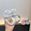 Winter Plush Baby Shoes: Windproof and Anti-Drop Cotton Shoes for Newborns 0-12 Months
