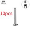 1/10 Pezzi Titanio Labret Stud Filettatura Interna Push Pin Trago Helix Conchiglia Septum Base Piatta Plug-in Gioielli per Piercing all'Orecchio