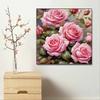 New Arrival 5D DIY Full Circle Diamond Painting "Pink Rose" Embroidery Cross Stitch Home Decor Gift