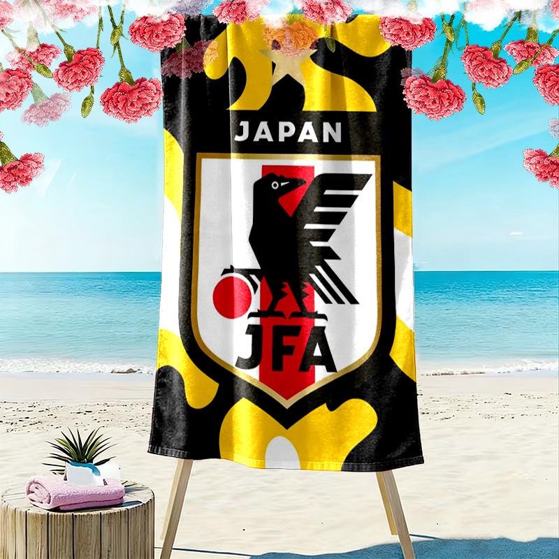 Japan JAF Print Beach Towel, Large Soft Quick Dry Towel for Beach Camping Swimming
