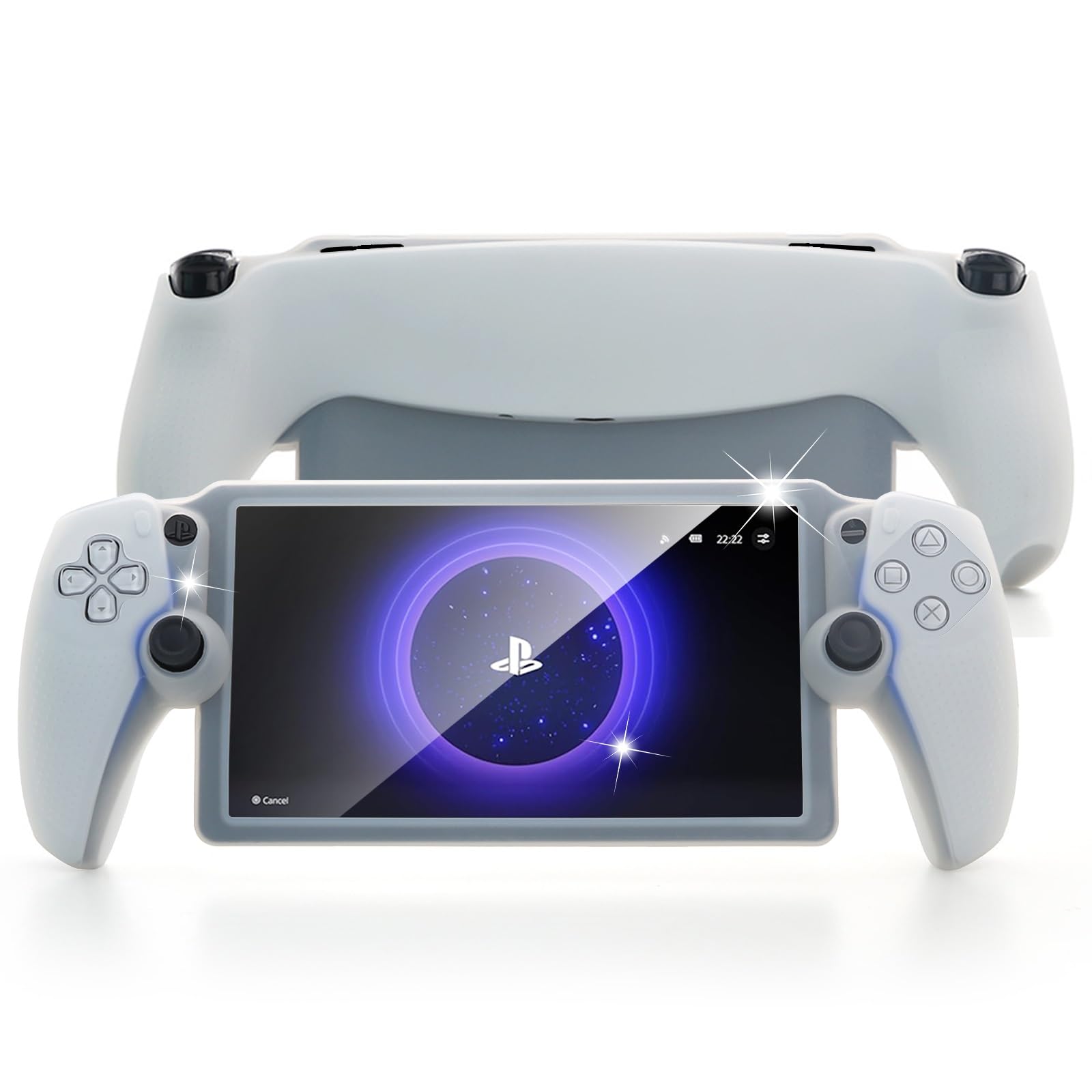 

For PS Portal Exclusive Case Silicone Shock Easy to Put on and Take Scratch Drop Protective Cover for Playstation Portal Cover, Material, Soft,