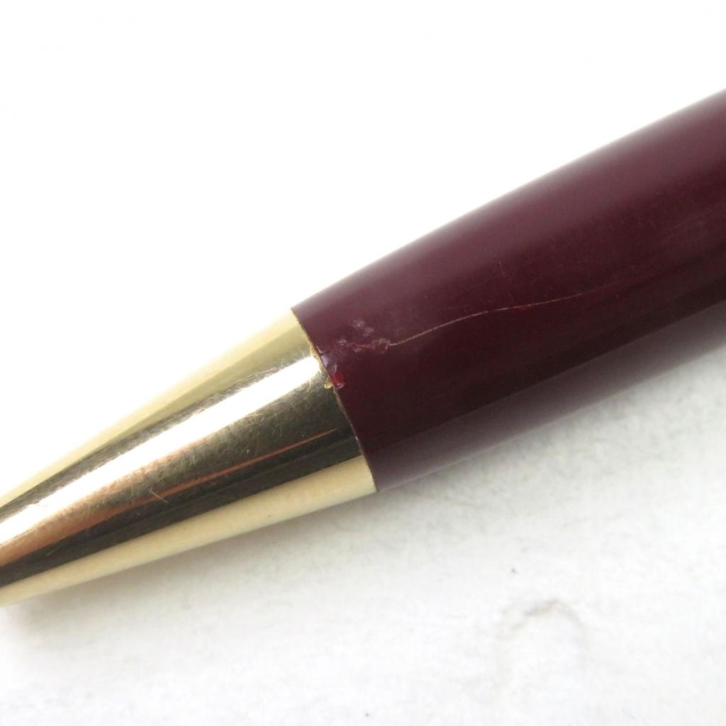 Very Good MONTBLANC Ballpoint pen Meisterstck Logo engraved White Star Twist style Used