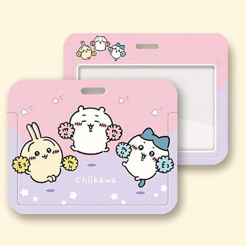 

1 шт. держатель для карт Chiikawa Usagi, чехол для удостоверения личности, выдвижная катушка, ремешок, чехол для кредитной карты, чехол для банковской карты