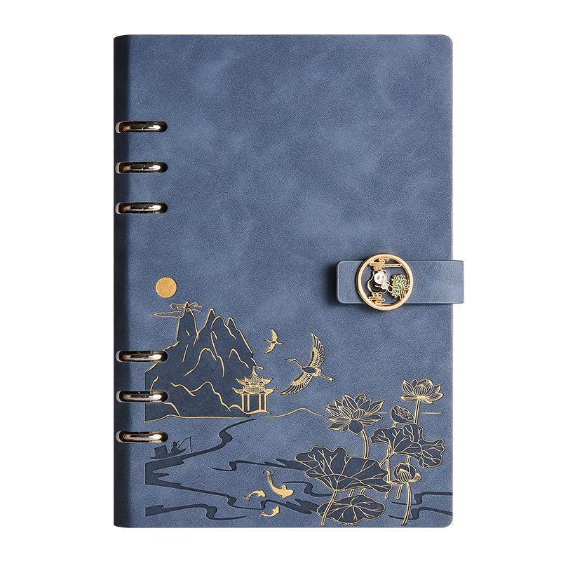 Chinese Style Business Gift Set: Loose-Leaf Notebook with Daolin Paper
