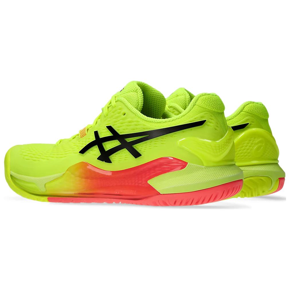 Asics Gel Resolution 9 Paris Women Sneakers Yellow Safety-Yellow Black 1042A274-750