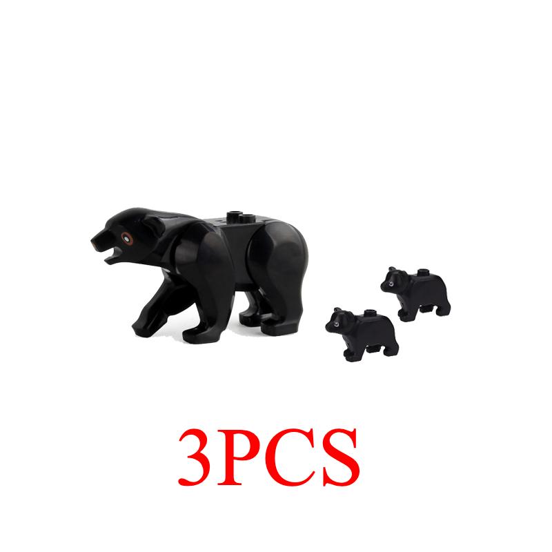 The Zoo Model African Elephants Camel Deer Crocodile Leopard Animal Building Blocks Educational Games Figure Brick Toys Kid B03
