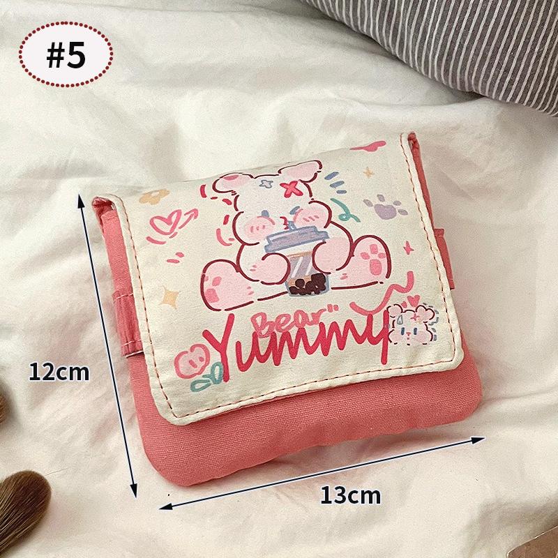 Women Travel Mini Sanitary Napkin Tampon Storage Organizer Small Sanitary Napkin Bag Make Up Coin Money Lipstick Storage Pouch