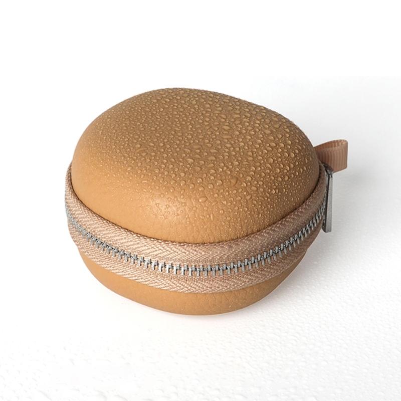 PU Leather Headsets Storage Case Bag DustProof With Mesh Pockets Shockproofs for iFLYBUDS Nano+ Headphones