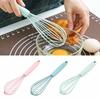 readygohigh Manual Silicone Whisk, Mini Whipper, Mixer for Baking, Durable, Non-Slip, Heat-Resistant, Kitchen Cooking Tool, Stylish, 25*7cm (Green)