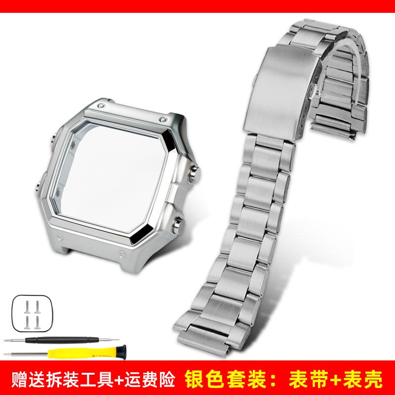 Ae1200 Fashion Accessories For Casio Case Kit Modified Metal AE-1200 Ae-1300 Bezel Glass Strap Ring Stainless Steel Watch Band