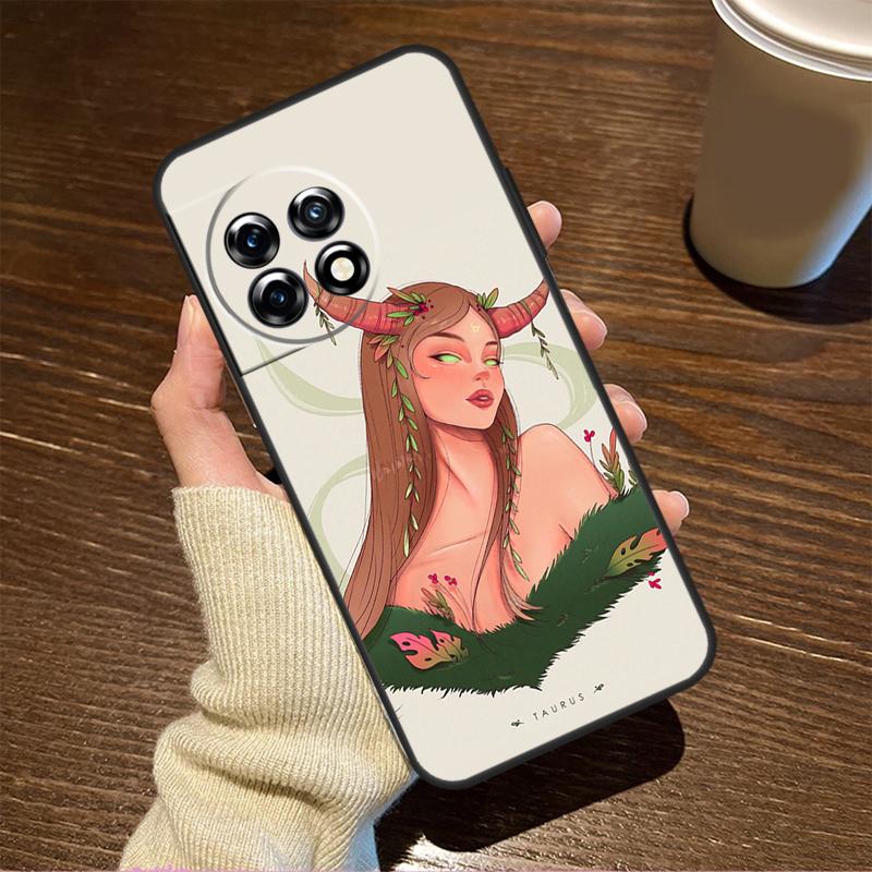 Horoscope Girl Scorpio Taurus Virgo For OnePlus Nord CE 5 2 3 4 Lite N20 N30 Case For OnePlus 15 R 13 12 11 8T 10T 13T 12R 13R