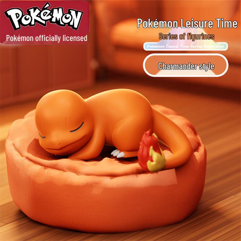 New Genuine Pokémon Leisure Series Sleeping Posture Blind Box Figurines