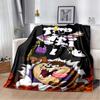 Fun Cartoon Tasmanian Devil Warm and Cozy Flannel Blanket—Ideal for Bedrooms, Sofas, Beds, Seats, Picnics, and Travel