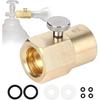 Home Use Soda Refill Bottle CO2 Cylinder Cartridges, Adapter Refills Connector Kit CGA320 to TR21-4, Thread Set Replacement Accessories for Soda