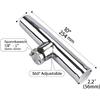 Stainless Steel Fishing Rod Holder 360 Degree Rotatable Pipe Pitch Adjustable Boat Yacht Fishing Rod Support Marine Accessories