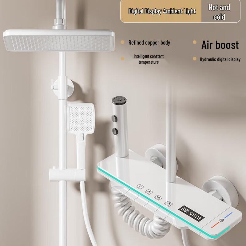 TLXT Smart Thermostatic Pressurized Shower Faucet Set