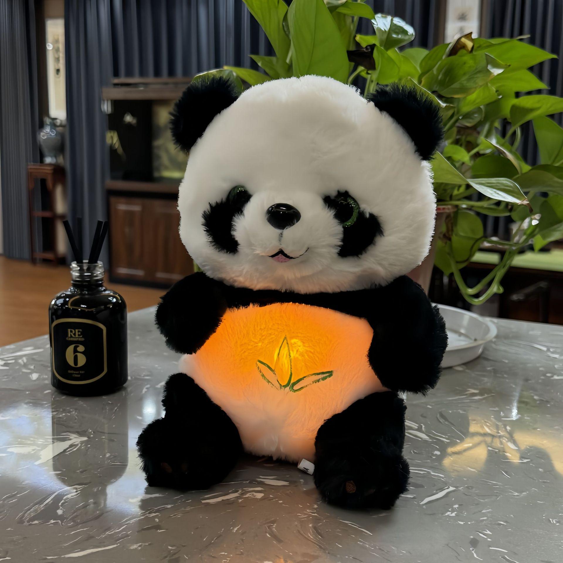 

Glow-in-the-Dark Breathing Panda Plush Toy with Lullaby - Perfect Birthday Gift for Babies & Students 23 cm