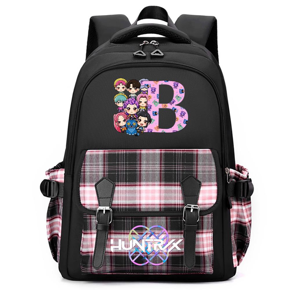

26 English Letter K-Pop Printed Large Capacity Backpack for Teenger Student Girl Boy Schoolbag Bookbag Women Waterproof Travel Bag Mochila Kid Gift