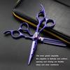 6.0 Inch Freelander Violet Paint, Hair Scissors, Hair Scissors, Flat Scissors, Bangs Scissors, Tooth Scissors, Thin
