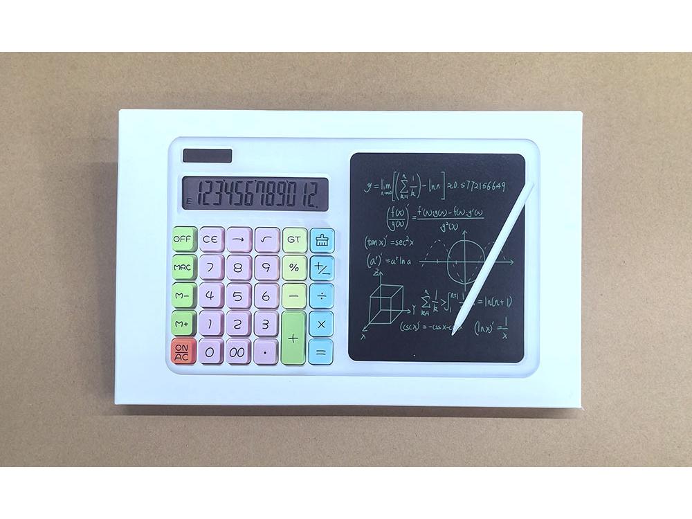 Solar Handwriting Pad Calculator with Large Font – Ideal for Office & Study, Great as a Gift
