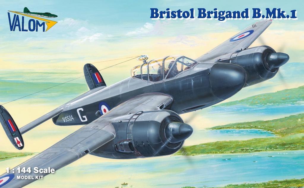 VALOM British Bristol Brigand 8th Plastic Model Kit CV14433 1/144 B.Mk.1 Twin-Engine Bomber, Squadron,