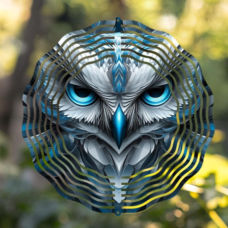 

Колокольчик Орел . 10-дюймовый подвесной декор с вращающимся крючком для балкона и двора. чистый