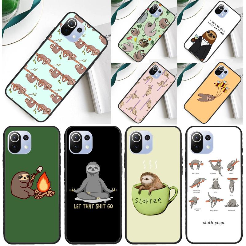 Sloth Animal Cute Cover For Xiaomi 14 Ultra 13 11T 12T 13T 14T Pro POCO X6 X7 Pro X3 X5 F3 F5 F6 M6 Pro Case