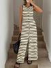 French Striped Sleeveless Knitted Dress Women's Summer Senior Design Sense Niche Small Casual Style Vest Skirt