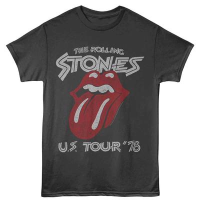 The Rolling Stones US Tour 78 Smoke Rock Muziek T-shirt Tops Tees Heren Dames Unisex