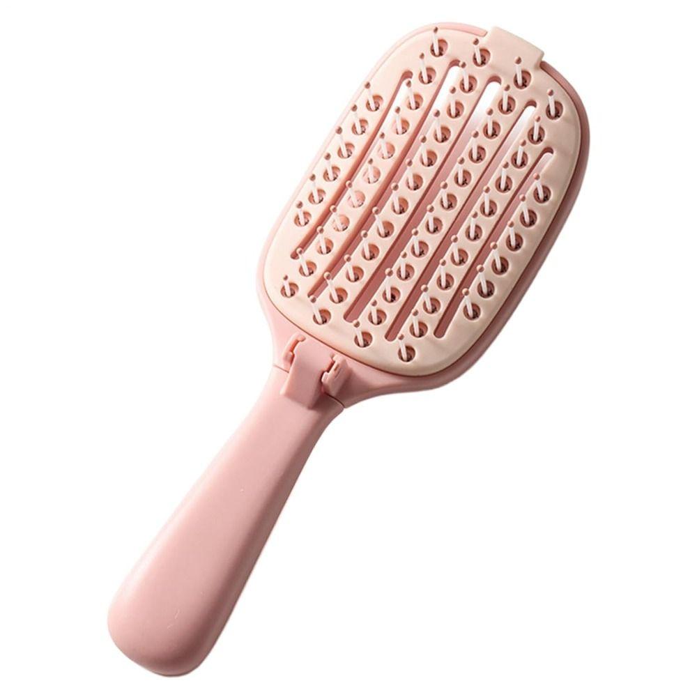 Foldable Self-cleaning Hair Brush Portable Salon Hair Massage Scalp Comb Air Cushion Comb