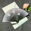 Vintage hedvábný skládací ruční vějíř čínské bambusové vějíře řemeslné dárky ženy taneční rekvizity domácí dekorace ozdoby