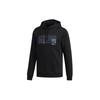adidas Neo Metallic Graphic Hoodie With Drawstring Men Hoodie Black EI4459