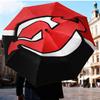 Jersey Devils Logo Umbrella Folding Umbrella, Automatic Umbrella 8-Frame for Travel, Camping Use Gift for Halloween Christmas