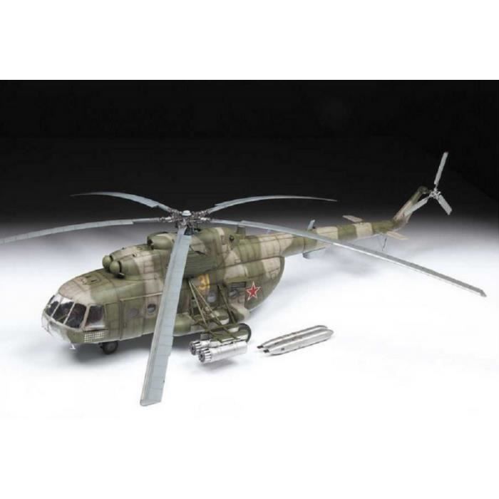 ZVEZDA - Maquette Hélicoptère Soviet Multipurpose Helicopter Mil Mi-8mt Hip-h|zvezda|4828|1:48 Maquette Char Promo - Ref : 13487