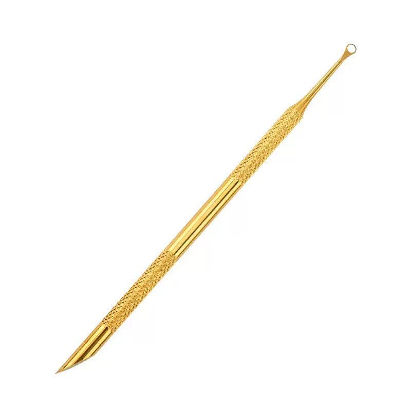 Double-Ended Steel Cuticle Pusher & Trimmer for Manicure/Pedicure