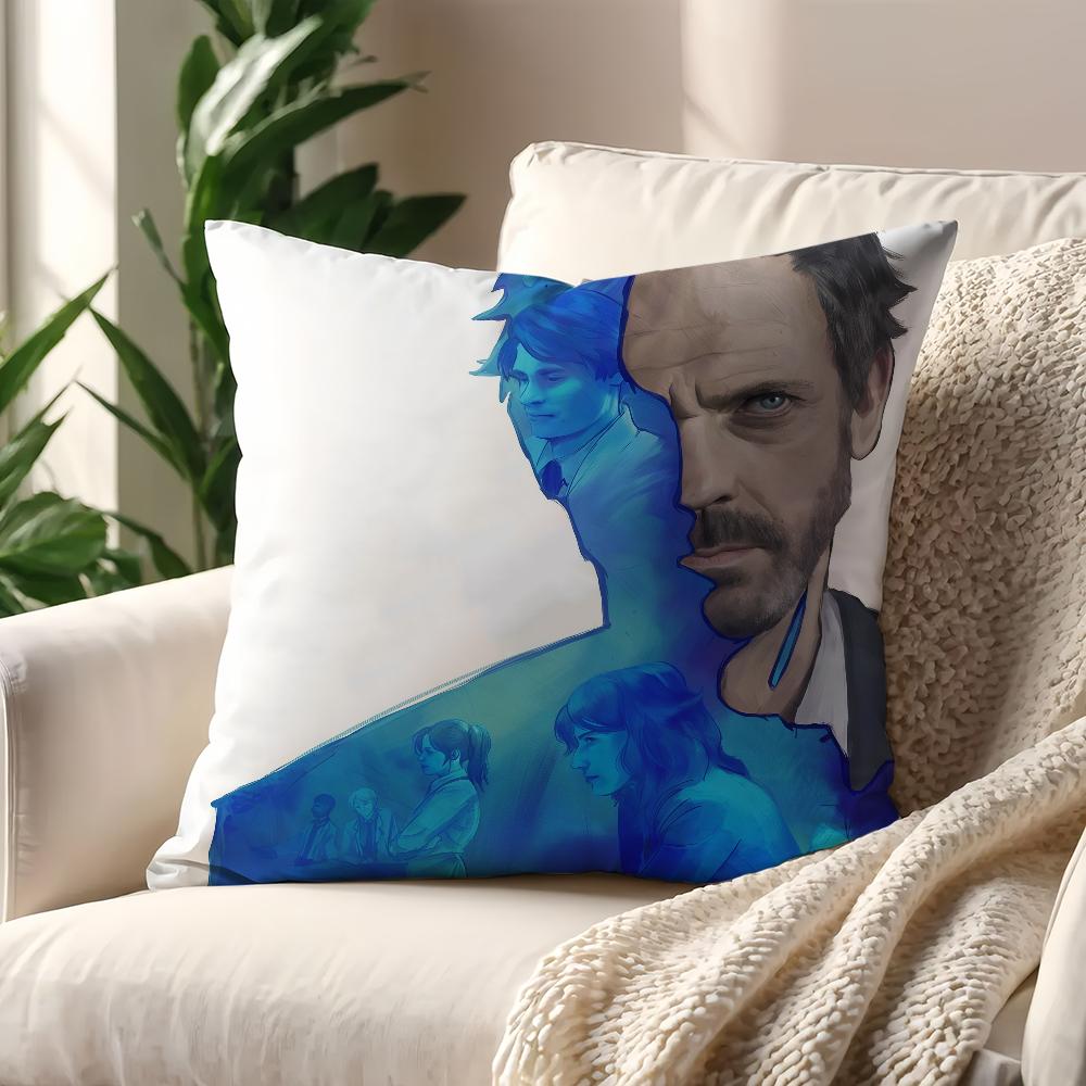 TV H-House M D Funny Cushion Cover Decoration Room Shop Car Best Home Office Coffee Pillow Sofa Printing Nordic Simplicity Hit
