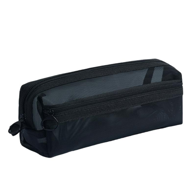 Clear Mesh Pencil Case High Capacity Pencil Bag Marker Organizers Storage Pouches Travel Cosmetic Bag for Adult Student