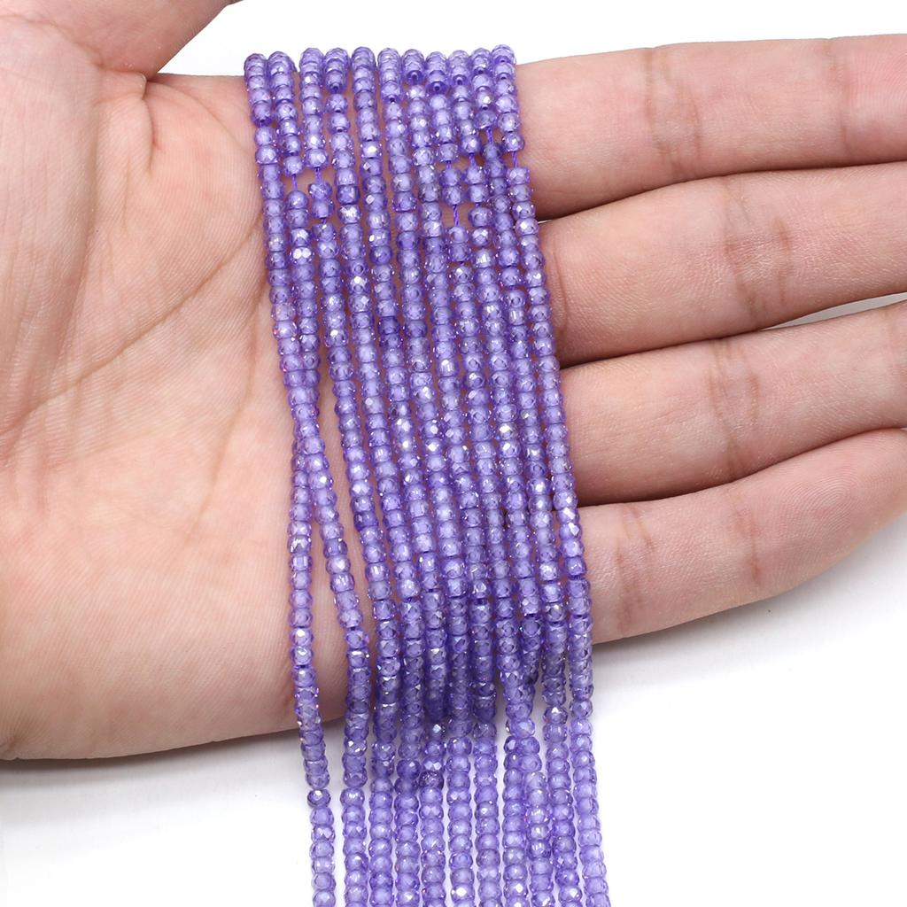 Natural Stone Beads Zircon Oval Faceted Beads Charms For Jewelry Making DIY Necklace Bracelet Earrings Accessory