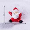Cute Snowman Santa Claus Ornament Christmas Decoration Creative Diy Desktop Small Ornament Miniature Figurines Xmas Gifts