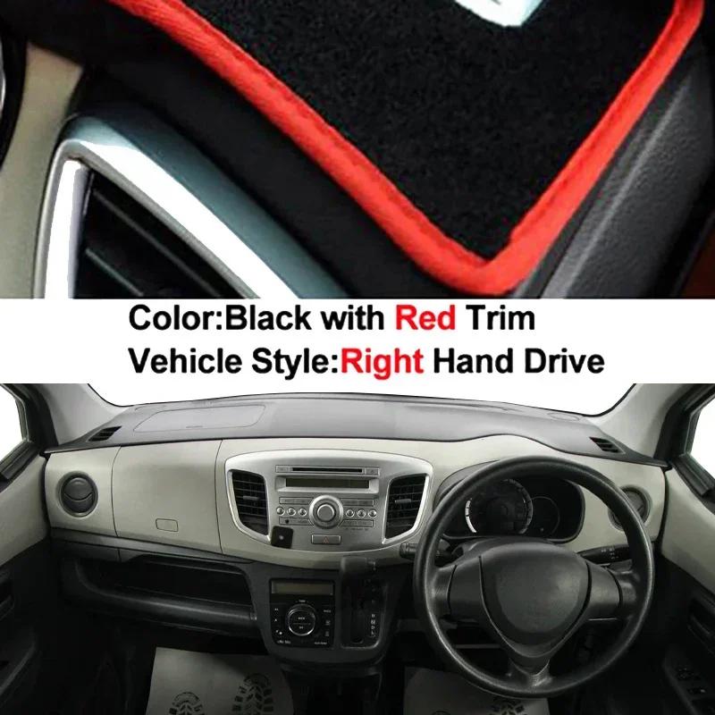 Car Dashboard Cover Non Slip Pad For Suzuki Wagon R V 2012 - 2017 Dash Mat Sun Shade Pad Anti-UV Cushion 2016 2015 2014 2013