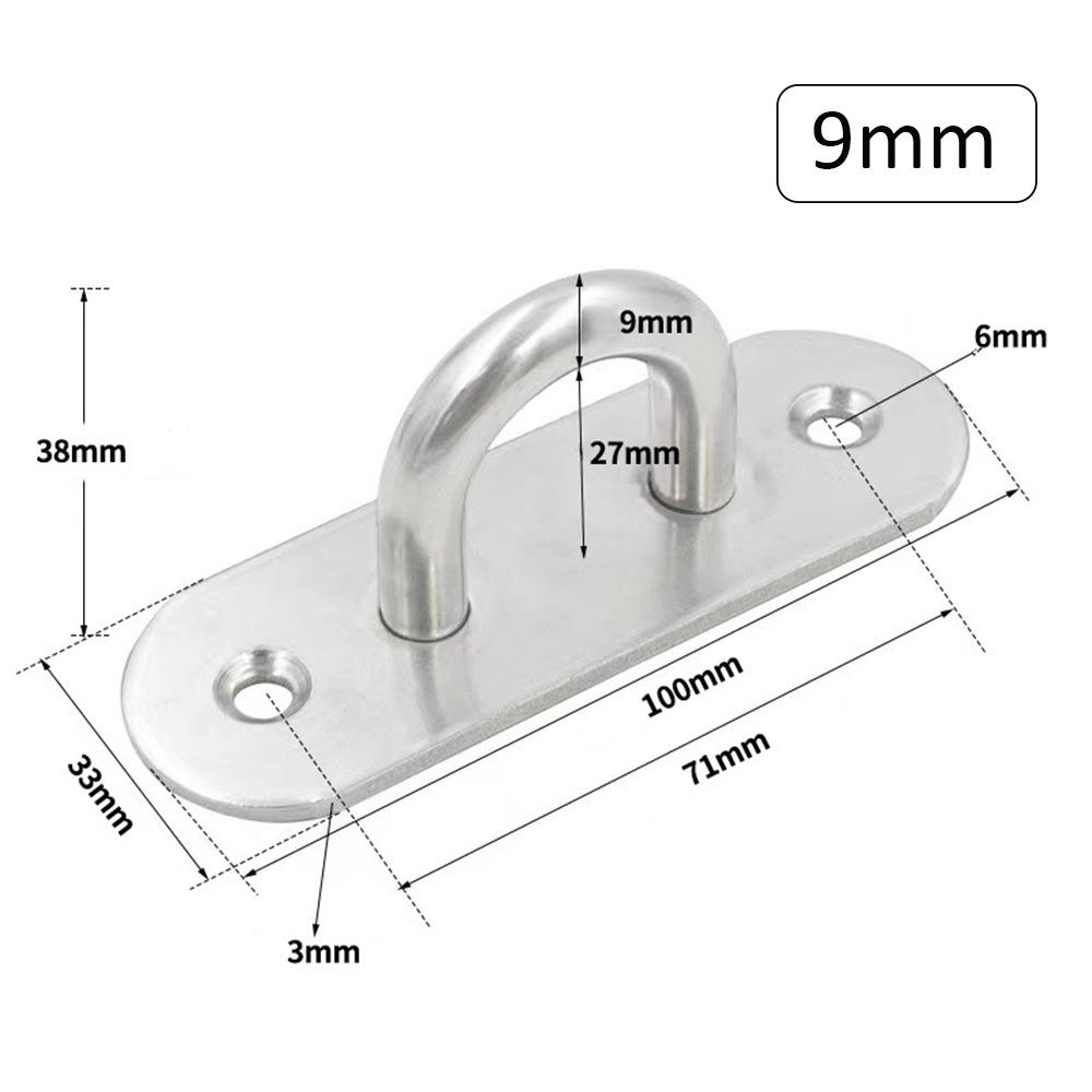 4 Stück Deckenventilator Deckenhaken Edelstahl Deckenschnalle Langlebige Decken Schraube 5mm/6mm/8mm/9mm