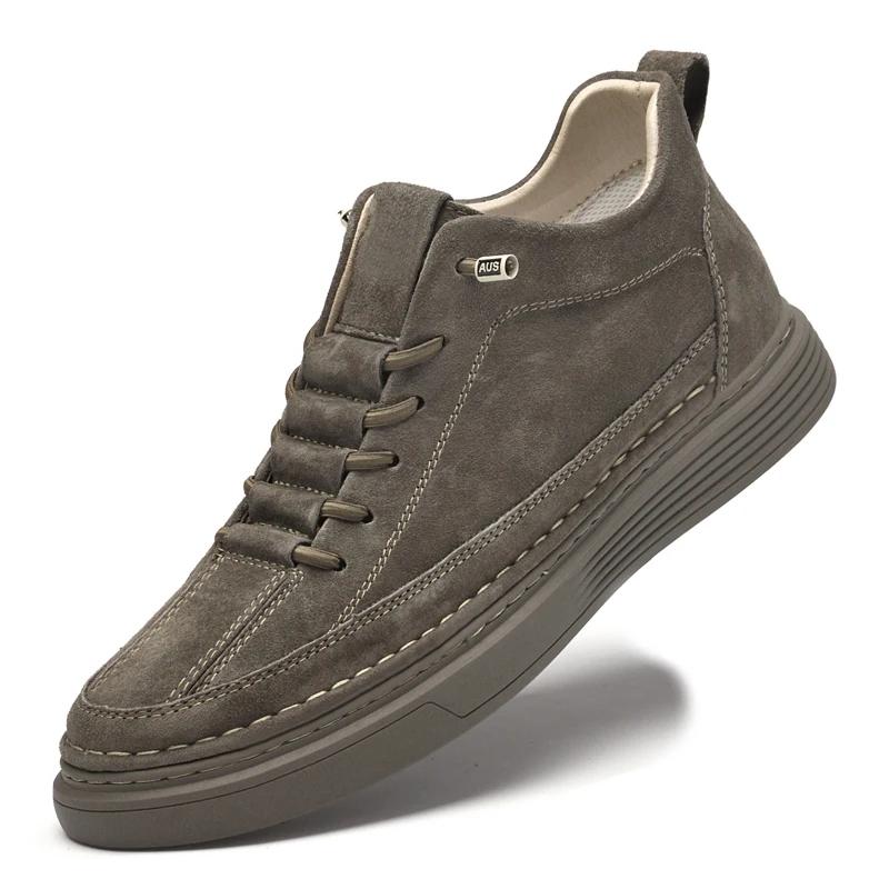 

Модная итальянская обувь 2024 года из натуральной кожи, повседневная обувь, мужские туфли-оксфорды на шнуровке, кроссовки для бега на открытом воздухе, офисная деловая обувь, большой размер 37-47 47 коричневый