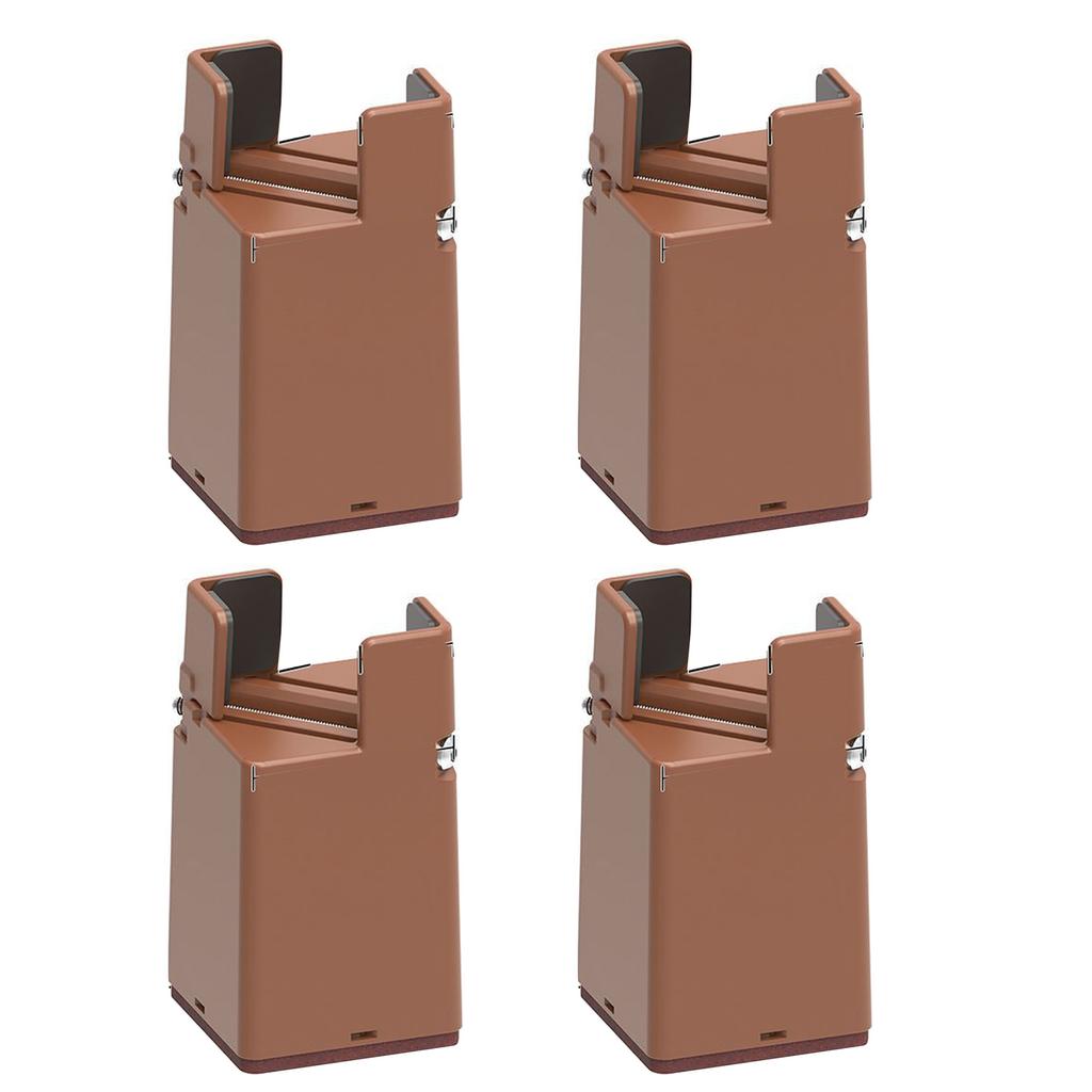 4Pcs Adjustable Furniture Chair Feet Riser with Screw Clamp Heavy Duty Chair Sofa Table Raiser Chair Foot Protection Pad