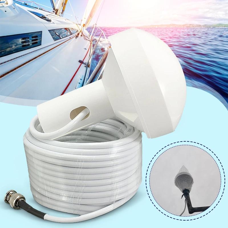 White Ship GPS Active Marine Navigation Antenna 10 Meters With BNC Male Plug