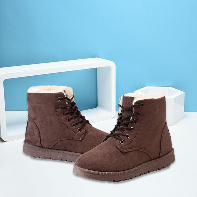 Botas de nieve mujer invierno damas de piel cálida édano moda botín mujer  confort casual zapatos nuevos comprar a buen precio — entrega gratuita,  reseñas reales con fotos — Joom