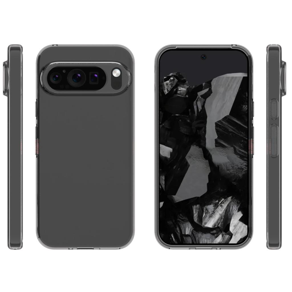 For Google Pixel 9 Pro XL TPU Case Watermark-Free Glossy Phone Cover HD Transparent