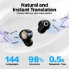 AI Language Translator Earbuds, OWS Real-Time 3-in-1 Translation Earphones 144 Languages & Accents Translation Headphone for Travel Business Learning