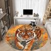 1pc Tiger Print Chair Carpet for Office Non-Slip Mat for Office - Decorative Floor Mat  yy251030244