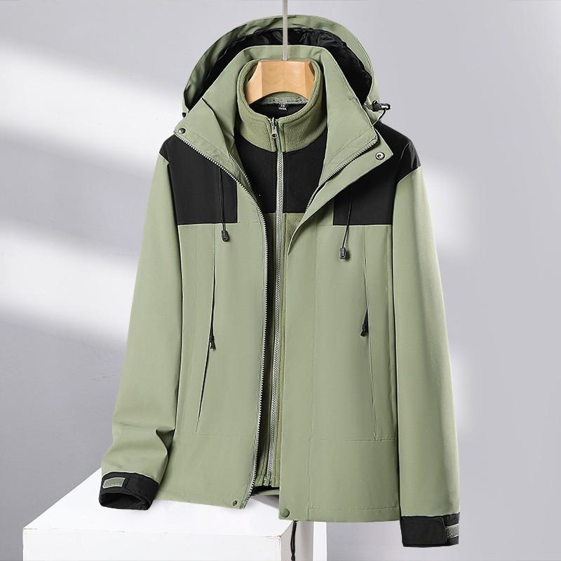 Couple Outdoor Casual Sports Jacket Winter Color Block Lightweight Hooded Outerwear Teens
